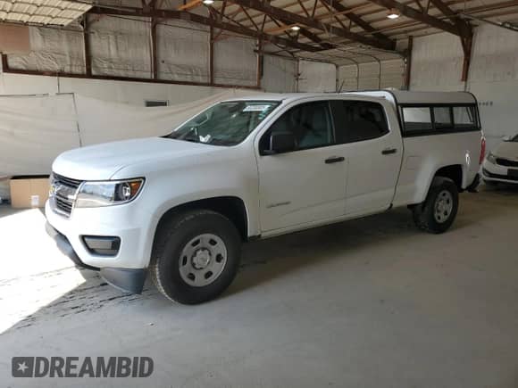 2020 Chevrolet Colorado 2WD Work Truck with VIN 1GCGSBEN7L1198809, listed as a Copart auction lot 80280805 with 46,276 mi miles and Salvage title. Bid and sale history available at DreamBid. Image 1.