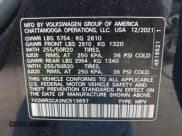 ✅ 2022 Volkswagen Atlas SE • VIN: 1V2WR2CA3NC513697 • Lot: 42235866. Listed on IAAI with 49,764 mi. Free auction sales archive from the USA and detailed vehicle history report at DreamBid. Image 9.