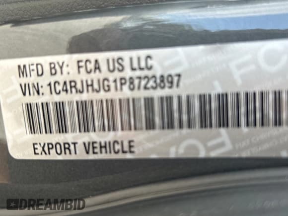 ✅ 2023 Jeep Grand Cherokee • VIN: 1C4RJHJG1P8723897 • Lot: 67526405. Listed on Copart with 8 mi. Free auction sales archive from the USA and detailed vehicle history report at DreamBid. Image 10.