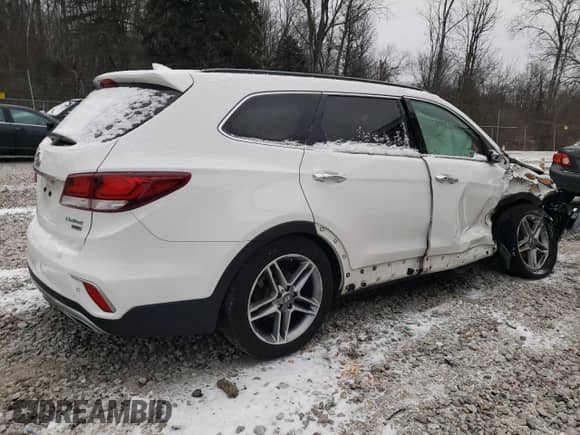 2018 Hyundai Santa Fe SE Ultimate z VIN KM8SR4HFXJU294169, wystawiony jako Copart lot #87123984 z przebiegiem 102 552 mil mil oraz Szkoda całkowita • Salvage title. Historia ofert i sprzedaży dostępna na DreamBid. Obrazek 3.