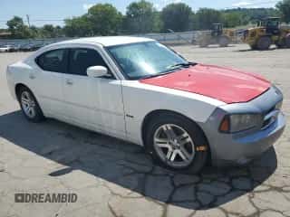 2006 Dodge Charger R/T with VIN 2B3KA53H16H426032, listed as a Copart auction lot 59244203 with 136,739 mi miles and Salvage title. Bid and sale history available at DreamBid. Image 4.