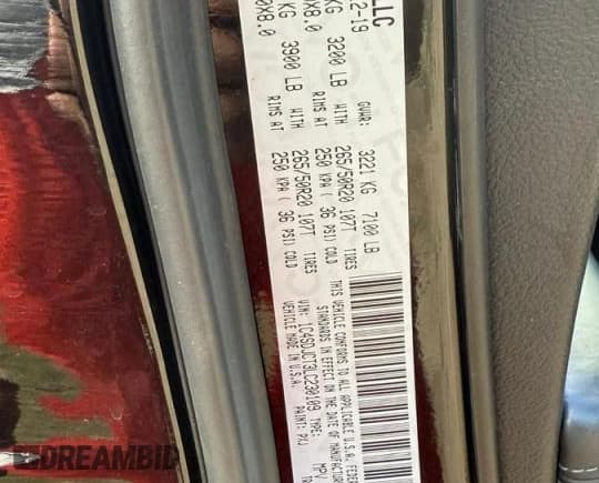 ✅ 2020 Dodge Durango R/T • VIN: 1C4SDJCT3LC230109 • Lot: 83848215. Listed on Copart with 158,124 mi. Free auction sales archive from the USA and detailed vehicle history report at DreamBid. Image 10.