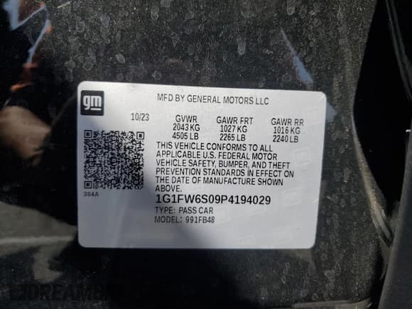 ✅ 2023 Chevrolet Bolt EV 1LT • VIN: 1G1FW6S09P4194029 • Lot: 71491774. Wystawiony na Copart z przebiegiem 28 090 mil. Bezpłatny archiwum sprzedaży aukcyjnych z USA i szczegółowy raport historii pojazdu na DreamBid. Zdjęcie 12.