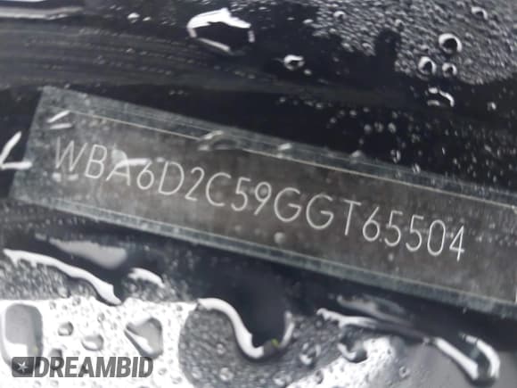 ✅ 2016 BMW 6 Series 640i xDrive • VIN: WBA6D2C59GGT65504 • Lot: 43792697. Wystawiony na IAAI z przebiegiem 79 905 mil. Bezpłatny archiwum sprzedaży aukcyjnych z USA i szczegółowy raport historii pojazdu na DreamBid. Zdjęcie 9.