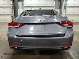 2015 Hyundai Genesis 3.8L with VIN KMHGN4JE3FU079517, listed as a Copart auction lot 50495854 with 110,735 mi miles and Salvage title. Bid and sale history available at DreamBid. Image 6.