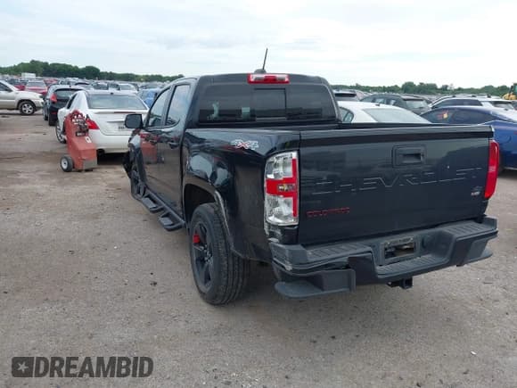 ✅ 2021 Chevrolet Colorado 4WD LT • VIN: 1GCGTCEN5M1196738 • Lot: 42602025. Listed on IAAI with 52,731 mi. Free auction sales archive from the USA and detailed vehicle history report at DreamBid. Image 3.
