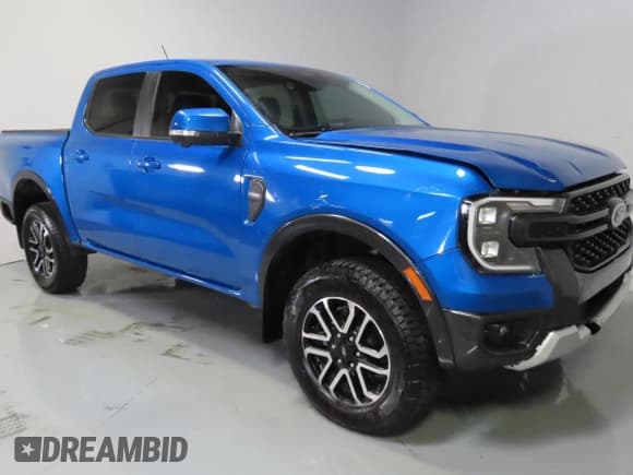 ✅ 2024 Ford Ranger Lariat • VIN: 1FTER4KH6RLE17964 • Lot: 92325725. Wystawiony na Copart z przebiegiem 3 104 mil. Bezpłatny archiwum sprzedaży aukcyjnych z USA i szczegółowy raport historii pojazdu na DreamBid. Zdjęcie 1.