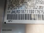 ✅ 2001 Honda CR-V SE • VIN: JHLRD18711S017675 • Lot: 43692104. Wystawiony na IAAI z przebiegiem 314 394 mil. Bezpłatny archiwum sprzedaży aukcyjnych z USA i szczegółowy raport historii pojazdu na DreamBid. Zdjęcie 9.