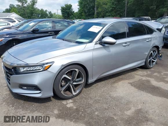 2018 Honda Accord Sport with VIN 1HGCV1F36JA243864, listed as a IAAI auction lot 42978265 with 93,629 mi miles and . Bid and sale history available at DreamBid. Image 2.