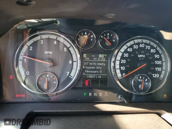 2009 Dodge 1500 SLT z VIN 1D3HV13TX9S748991, wystawiony jako Copart lot #78083484 z przebiegiem 138 071 mil mil oraz Szkoda całkowita • Salvage title. Historia ofert i sprzedaży dostępna na DreamBid. Obrazek 9.