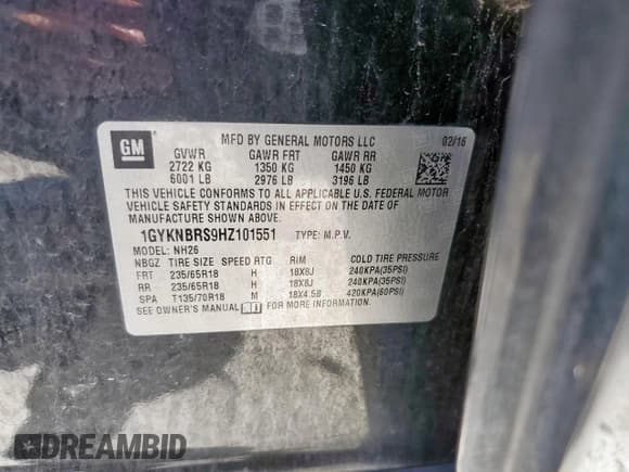 ✅ 2017 Cadillac XT5 Luxury FWD • VIN: 1GYKNBRS9HZ101551 • Lot: 82484675. Wystawiony na Copart z przebiegiem 111 935 mil. Bezpłatny archiwum sprzedaży aukcyjnych z USA i szczegółowy raport historii pojazdu na DreamBid. Zdjęcie 13.