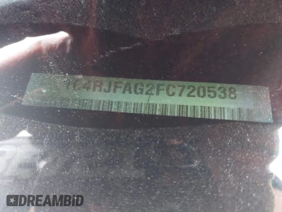 ✅ 2015 Jeep Grand Cherokee Altitude • VIN: 1C4RJFAG2FC720538 • Lot: 43567345. Listed on IAAI with 93,046 mi. Free auction sales archive from the USA and detailed vehicle history report at DreamBid. Image 17.