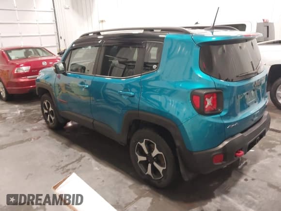✅ 2021 Jeep Renegade Trailhawk • VIN: ZACNJDC13MPM13834 • Lot: 41480700. Listed on IAAI with 62,621 mi. Free auction sales archive from the USA and detailed vehicle history report at DreamBid. Image 3.