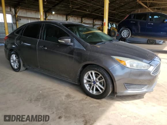 ✅ 2015 Ford Focus SE • VIN: 1FADP3F21FL206013 • Lot: 55521175. Listed on Copart with 100,590 mi. Free auction sales archive from the USA and detailed vehicle history report at DreamBid. Image 4.
