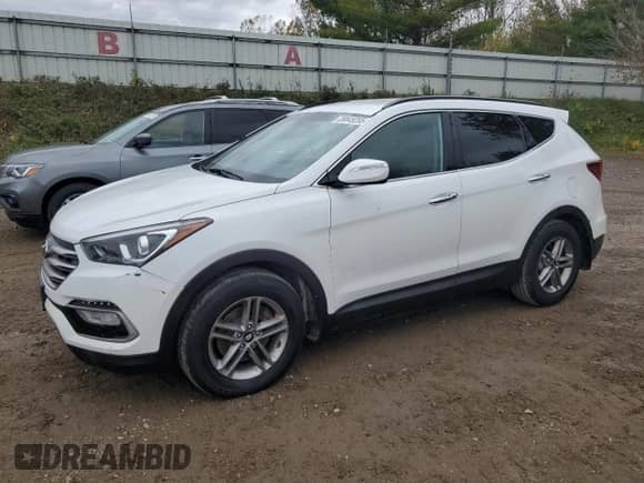 2018 Hyundai Santa Fe 2.4L z VIN 5XYZUDLB8JG536576, wystawiony jako Copart lot #89845255 z przebiegiem 152 793 mil mil oraz Czysty tytuł • Clean title. Historia ofert i sprzedaży dostępna na DreamBid. Obrazek 1.