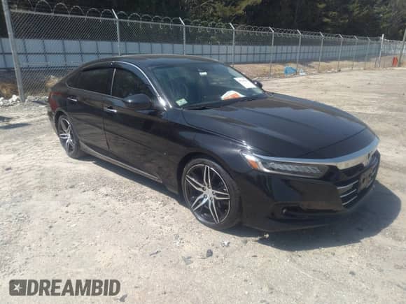 2021 Honda Accord Touring with VIN 1HGCV2F99MA030115, listed as a IAAI auction lot 43225630 with 25,551 mi miles and . Bid and sale history available at DreamBid. Image 1.