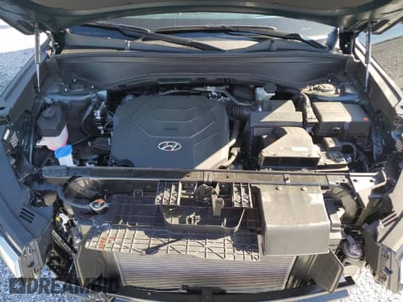 2025 Hyundai Palisade Calligraphy with VIN KM8R74GE5SU835949, listed as a Copart auction lot 48981355 with 3,674 mi miles and Salvage title. Bid and sale history available at DreamBid. Image 13.