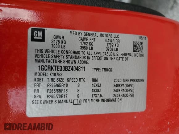 ✅ 2011 Chevrolet Silverado 1500 LTZ • VIN: 1GCRKTE30BZ404811 • Lot: 73929264. Listed on Copart with 217,013 mi. Free auction sales archive from the USA and detailed vehicle history report at DreamBid. Image 14.