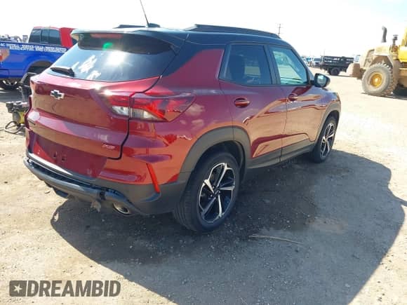 2022 Chevrolet TrailBlazer RS с VIN KL79MTSL6NB137134, выставлен на аукционе IAAI как лот 43131529 с пробегом 36 081 миль миль и . История ставок и продаж доступна на DreamBid. Изображение 4.