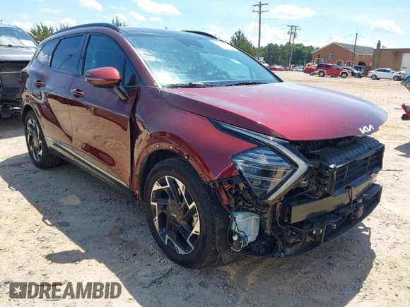 ✅ 2024 Kia Sportage SX-Prestige • VIN: 5XYK53DF0RG156122 • Lot: 42184311. Listed on IAAI with 29,511 mi. Free auction sales archive from the USA and detailed vehicle history report at DreamBid. Image 1.