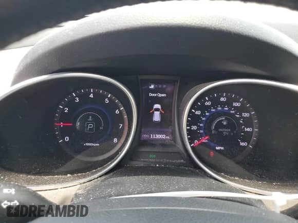 2013 Hyundai Santa Fe Sport z VIN 5XYZU3LA0DG031170, wystawiony jako Copart lot #60977745 z przebiegiem 113 002 mil mil oraz Szkoda całkowita • Salvage title. Historia ofert i sprzedaży dostępna na DreamBid. Obrazek 9.