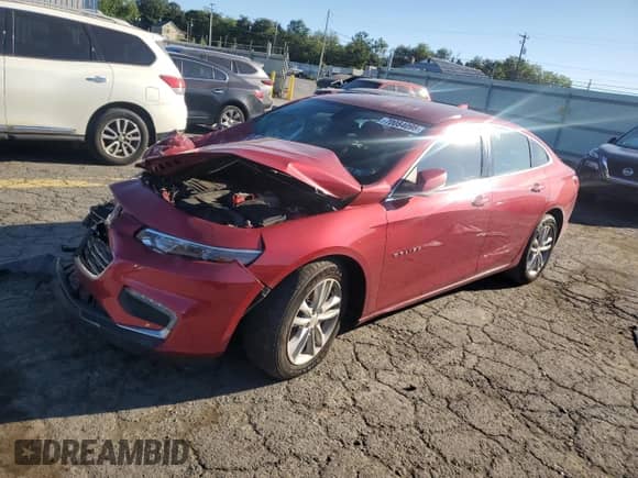 2016 Chevrolet Malibu LT with VIN 1G1ZE5ST6GF314880, listed as a Copart auction lot 70084095 with 93,935 mi miles and Salvage title. Bid and sale history available at DreamBid. Image 1.