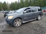 ✅ 2009 Nissan Armada SE • VIN: 5N1BA08D09N604043 • Лот: 46001675. Опубликован ранее на Copart с пробегом 205 996 миль. Бесплатный доступ к архиву аукционных продаж из США и подробный отчёт об истории автомобиля на DreamBid. Изображение 1.