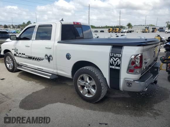 2019 Ram 1500 Big Horn with VIN 1C6RR6TT6KS712081, listed as a Copart auction lot 81502385 with 48,237 mi miles and Salvage title. Bid and sale history available at DreamBid. Image 2.