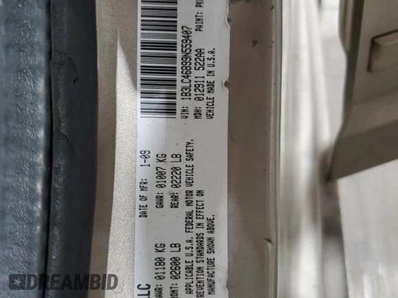 ✅ 2009 Dodge Avenger SE • VIN: 1B3LC46B99N559407 • Лот: 71082384. Опубликован ранее на Copart с пробегом 189 646 миль. Бесплатный доступ к архиву аукционных продаж из США и подробный отчёт об истории автомобиля на DreamBid. Изображение 12.