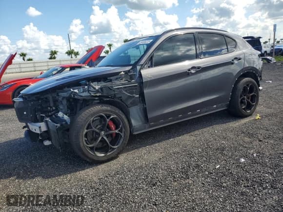 ✅ 2019 Alfa Romeo Stelvio Quadrifoglio • VIN: ZASPAKEV6K7C33796 • Lot: 89485225. Listed on Copart with 48,960 mi. Free auction sales archive from the USA and detailed vehicle history report at DreamBid. Image 1.