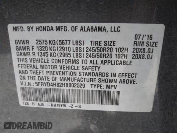 ✅ 2017 Acura MDX Advance • VIN: 5FRYD4H82HB002529 • Лот: 43319552. Опубликован ранее на IAAI с пробегом 94 570 миль. Бесплатный доступ к архиву аукционных продаж из США и подробный отчёт об истории автомобиля на DreamBid. Изображение 9.