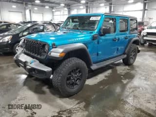 ✅ 2024 Jeep Wrangler Willys • VIN: 1C4RJXN68RW211242 • Lot: 90731865. Wystawiony na Copart z przebiegiem 28 078 mil. Bezpłatny archiwum sprzedaży aukcyjnych z USA i szczegółowy raport historii pojazdu na DreamBid. Zdjęcie 1.