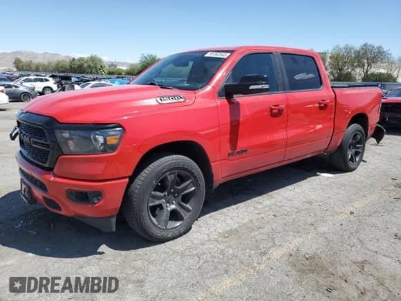 2022 Ram 1500 Lone Star с VIN 1C6RREFM3NN355816, выставлен на аукционе Copart как лот 65360945 с пробегом 48 695 миль миль и Списание • Salvage title. История ставок и продаж доступна на DreamBid. Изображение 1.