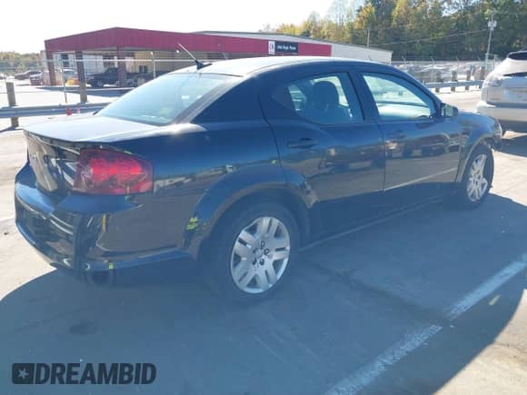 2013 Dodge Avenger SE with VIN 1C3CDZAB8DN677218, listed as a IAAI auction lot 43470109 with 140,223 mi miles and . Bid and sale history available at DreamBid. Image 4.