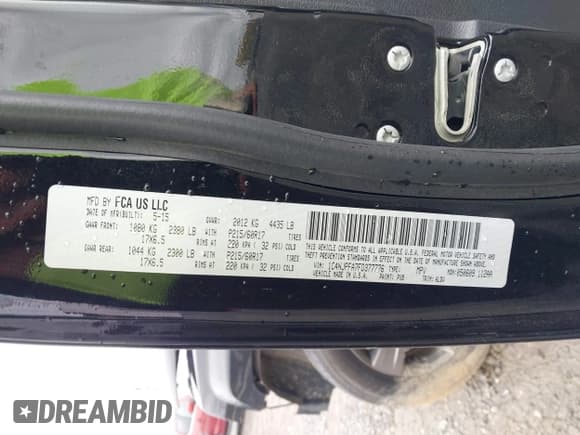 ✅ 2015 Jeep Patriot High Altitude • VIN: 1C4NJPFA7FD377776 • Lot: 43550019. Listed on IAAI with 104,024 mi. Free auction sales archive from the USA and detailed vehicle history report at DreamBid. Image 9.