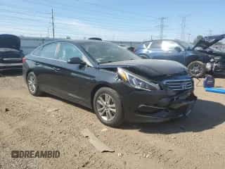 2016 Hyundai Sonata SE z VIN 5NPE24AF6GH263889, wystawiony jako Copart lot #80583505 z przebiegiem 88 503 mil mil oraz Szkoda całkowita • Salvage title. Historia ofert i sprzedaży dostępna na DreamBid. Obrazek 4.