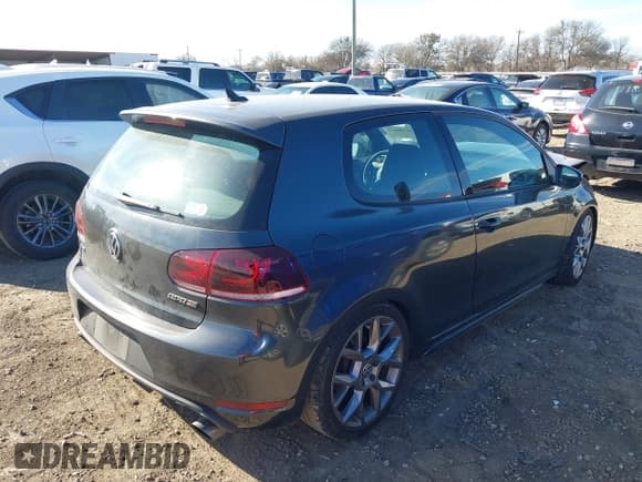 ✅ 2012 Volkswagen Golf GTI w/Conv & Sunroof • VIN: WVWEV7AJ6CW161963 • Lot: 41398810. Listed on IAAI with 172,582 mi. Free auction sales archive from the USA and detailed vehicle history report at DreamBid. Image 4.
