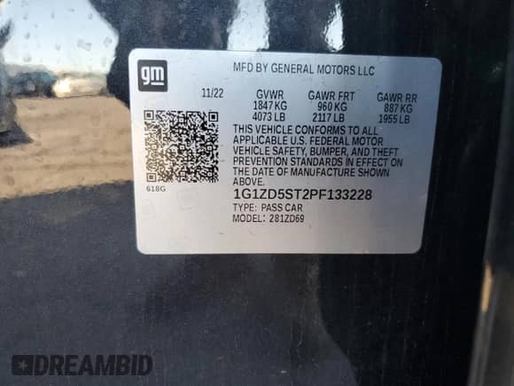 2023 Chevrolet Malibu LT z VIN 1G1ZD5ST2PF133228, wystawiony jako Copart lot #89492855 z przebiegiem 71 306 mil mil oraz Czysty tytuł • Clean title. Historia ofert i sprzedaży dostępna na DreamBid. Obrazek 12.