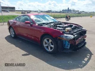 ✅ 2018 Ford Mustang EcoBoost • VIN: 1FA6P8TH7J5110673 • Lot: 43053620. Listed on IAAI with 52,545 mi. Free auction sales archive from the USA and detailed vehicle history report at DreamBid. Image 1.