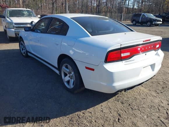 ✅ 2014 Dodge Charger Police • VIN: 2C3CDXAT2EH350711 • Lot: 43688159. Listed on IAAI with 128,318 mi. Free auction sales archive from the USA and detailed vehicle history report at DreamBid. Image 3.
