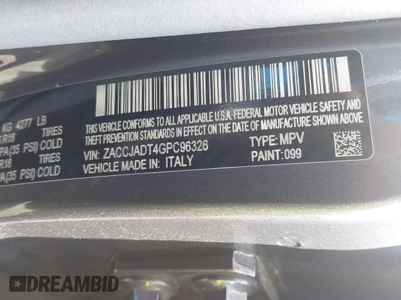 ✅ 2016 Jeep Renegade Limited • VIN: ZACCJADT4GPC96326 • Lot: 43543123. Wystawiony na IAAI z przebiegiem 146 930 mil. Bezpłatny archiwum sprzedaży aukcyjnych z USA i szczegółowy raport historii pojazdu na DreamBid. Zdjęcie 9.