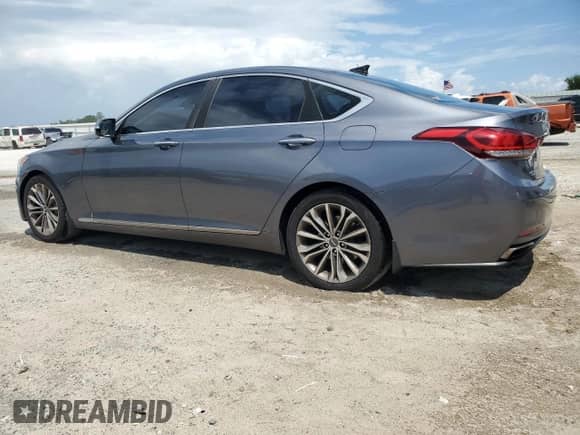 2015 Hyundai Genesis 3.8L with VIN KMHGN4JE4FU091224, listed as a Copart auction lot 69748745 with 144,775 mi miles and Salvage title. Bid and sale history available at DreamBid. Image 2.