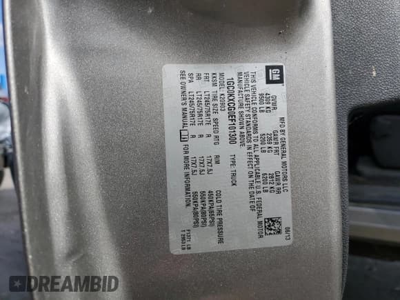 ✅ 2014 Chevrolet Silverado 2500HD LT • VIN: 1GC0KXCG0EF101300 • Lot: 89860795. Listed on Copart with 109,228 mi. Free auction sales archive from the USA and detailed vehicle history report at DreamBid. Image 12.