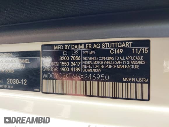 ✅ 2016 Mercedes-Benz G 550 • VIN: WDCYC3KF6GX246950 • Lot: 42349202. Wystawiony na IAAI z przebiegiem 72 810 mil. Bezpłatny archiwum sprzedaży aukcyjnych z USA i szczegółowy raport historii pojazdu na DreamBid. Zdjęcie 9.