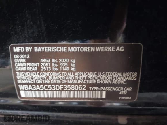 ✅ 2013 BMW 3 Series 328i • VIN: WBA3A5C53DF358062 • Lot: 43794471. Wystawiony na IAAI z przebiegiem 158 048 mil. Bezpłatny archiwum sprzedaży aukcyjnych z USA i szczegółowy raport historii pojazdu na DreamBid. Zdjęcie 9.