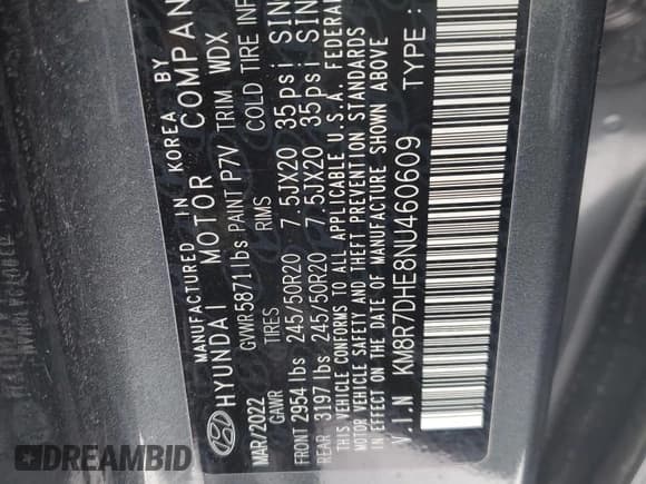 ✅ 2022 Hyundai Palisade Calligraphy • VIN: KM8R7DHE8NU460609 • Лот: 87315714. Опубликован ранее на Copart с пробегом 41 823 миль. Бесплатный доступ к архиву аукционных продаж из США и подробный отчёт об истории автомобиля на DreamBid. Изображение 14.