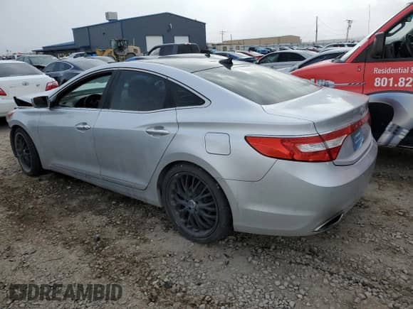 2012 Hyundai Azera with VIN KMHFH4JG4CA149205, listed as a Copart auction lot 44020135 with Not provided miles and Salvage title. Bid and sale history available at DreamBid. Image 2.