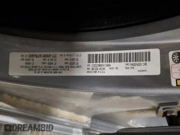 ✅ 2014 Dodge Avenger SE • VIN: 1C3CDZAB0EN110664 • Lot: 43440495. Wystawiony na Copart z przebiegiem 147 514 mil. Bezpłatny archiwum sprzedaży aukcyjnych z USA i szczegółowy raport historii pojazdu na DreamBid. Zdjęcie 14.