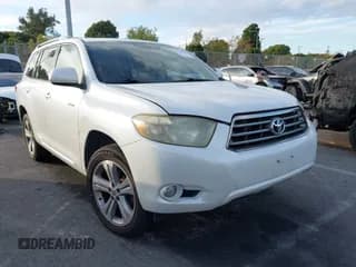 ✅ 2008 Toyota Highlander Sport • VIN: JTEDS43A082038668 • Lot: 43736981. Listed on IAAI with 189,945 mi. Free auction sales archive from the USA and detailed vehicle history report at DreamBid. Image 1.