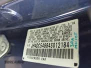 ✅ 2004 Acura RSX • VIN: JH4DC54884S012184 • Lot: 43537672. Listed on IAAI with 208,582 mi. Free auction sales archive from the USA and detailed vehicle history report at DreamBid. Image 9.